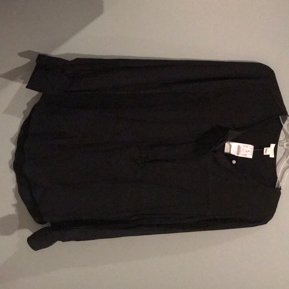 NWT Black button down shirt